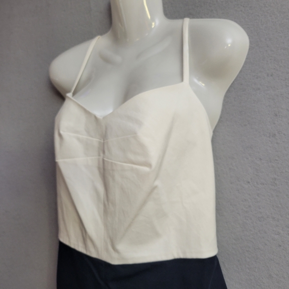 Banana Republic Navy & White sundress size 16 Tall NWT - Picture 5 of 13